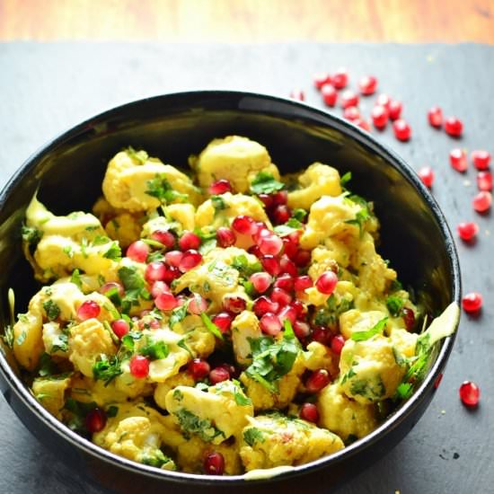 Cauliflower Pomegranate Salad