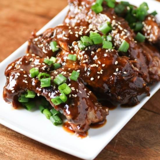 Crock Pot Saucy Asian Ribs