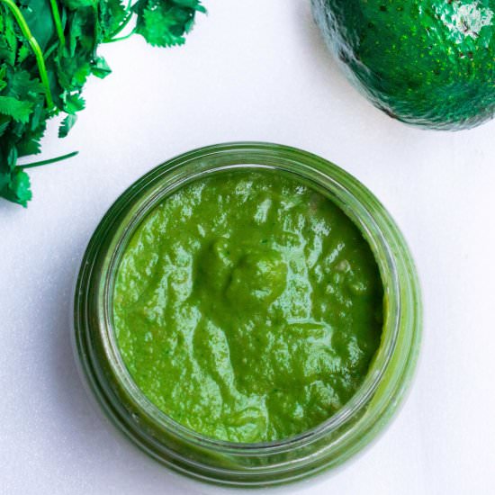 Avocado Coriander Chutney