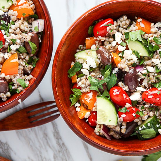 Mediterranean Buckwheat Salad