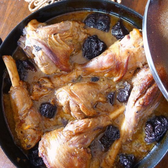 Braised Lamb Shanks with Prunes