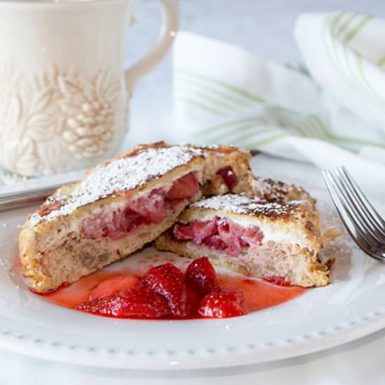 Strawberry Stuffed French Toast