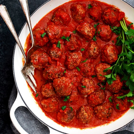 Easy Baked Meatballs