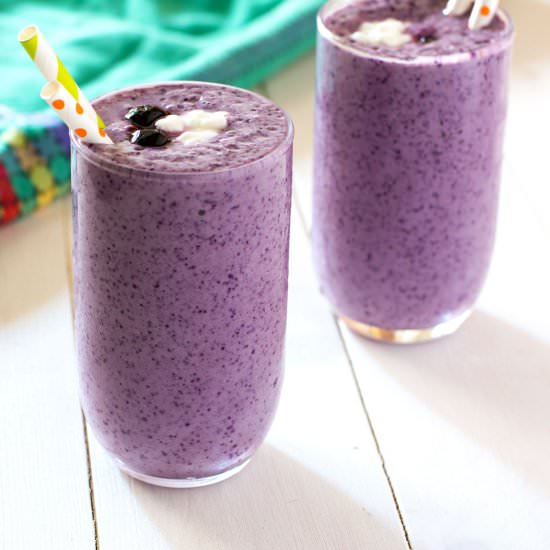 Blueberry Cottage Cheese Smoothie