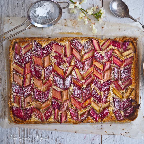Rhubarb Chevron Tart