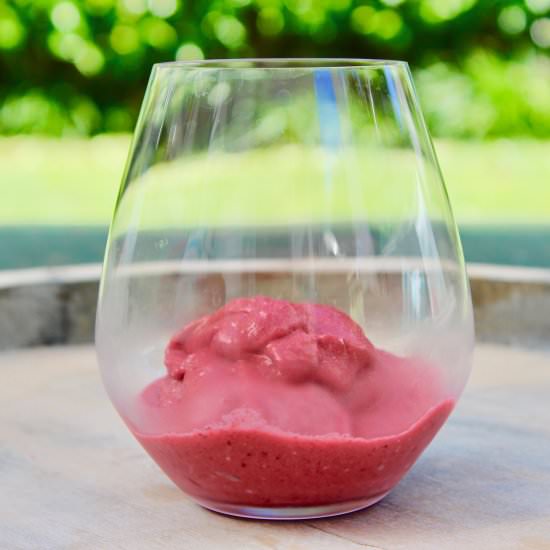 Two-ingredient Plum Sorbet