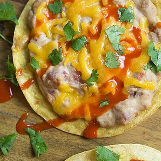 Bean Dip Tostadas