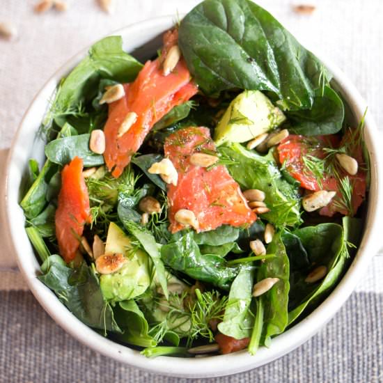 Smoked Salmon and Avocado Salad