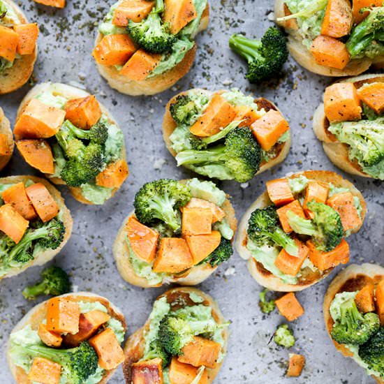 Roasted Vegetable Crostini