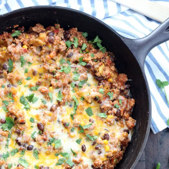 Turkey Taco Quinoa Skillet Dinner
