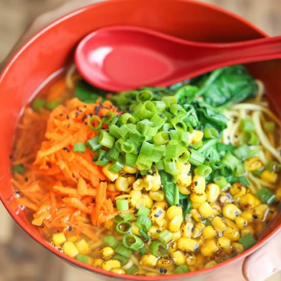 Clean-out-the-Fridge Miso Ramen