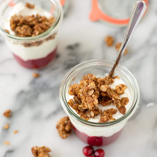 Cranberry Breakfast Parfaits