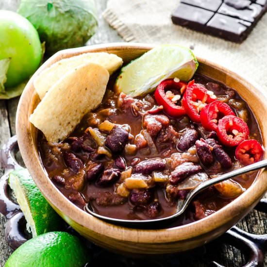 20 Minute Chocolate Cayenne Chili