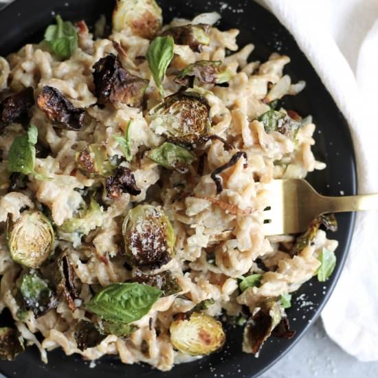 Crispy Brussels One Pot Pasta