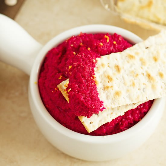 Easy Beet Hummus