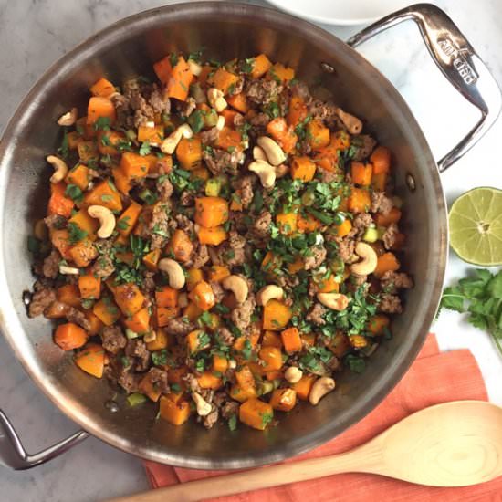 Squash & Pork Stir-Fry