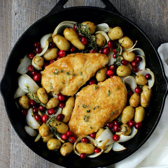Crispy Honey Dijon Skillet Chicken