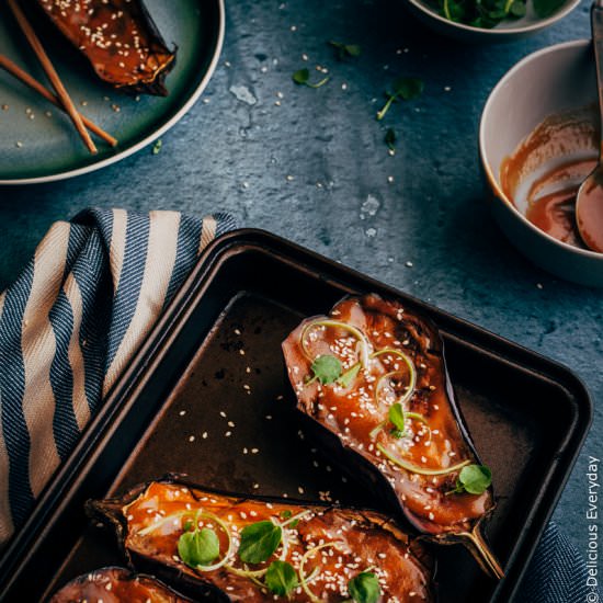 Miso Glazed Eggplant