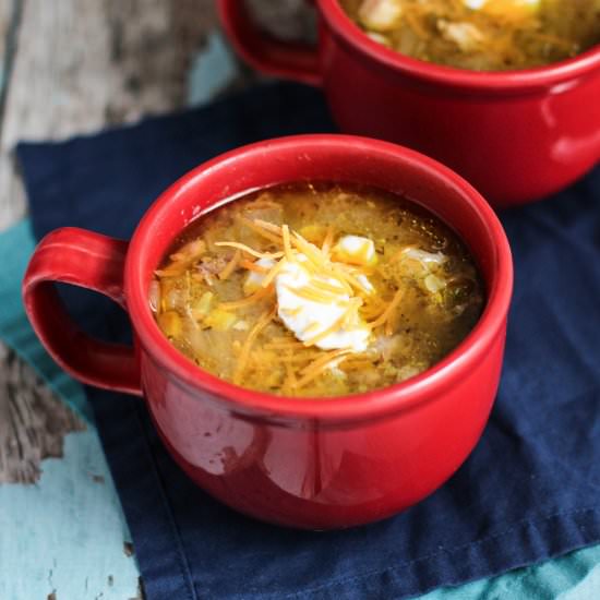 Pressure Cooker Green Chicken Chili