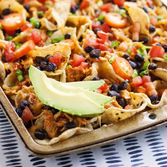 Sheet Pan Chicken Nachos
