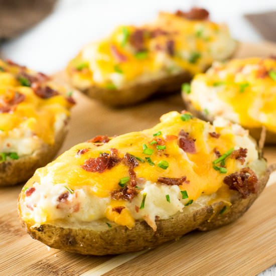 Creamy & Cheesy Twice Baked Potato