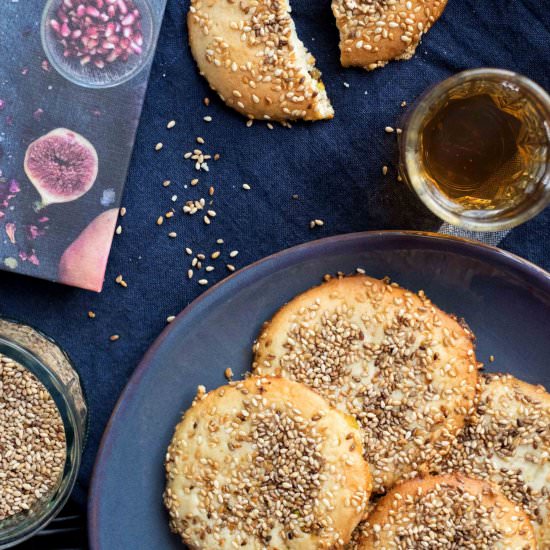 Barazek Sesame Pistachio Cookies