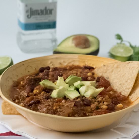 Vegan Tofu Tequila Chili