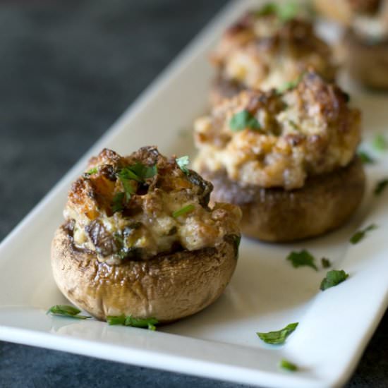 Gluten Free Stuffed Mushrooms