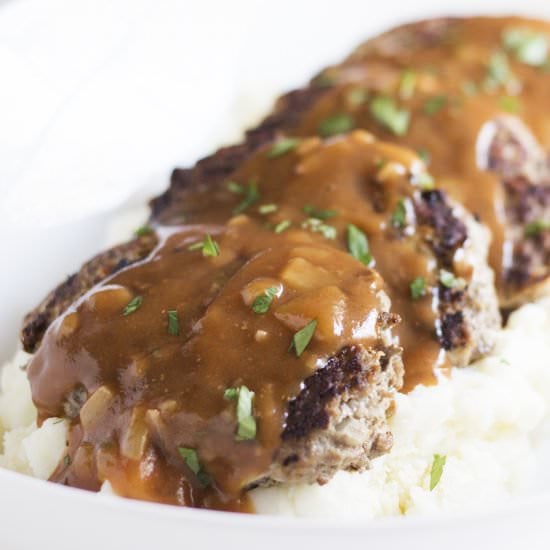 Skillet Meatloaf with Pan Gravy