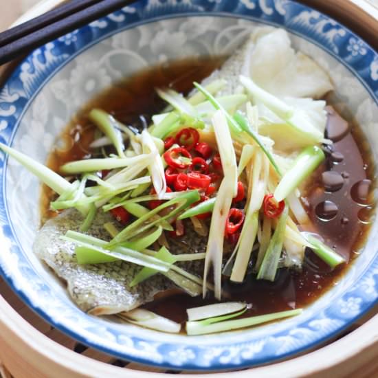 Steamed Cod Fish