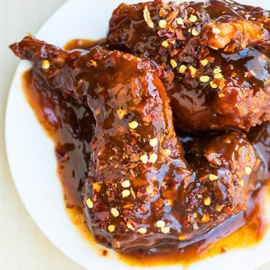 Spicy Honey BBQ Wings