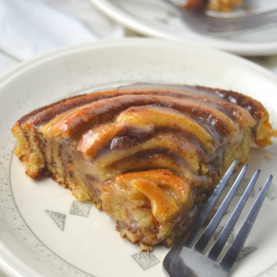 Giant Cinnamon Roll Cake