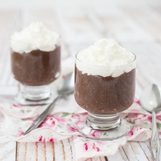 Healthy Chocolate Chia Pudding