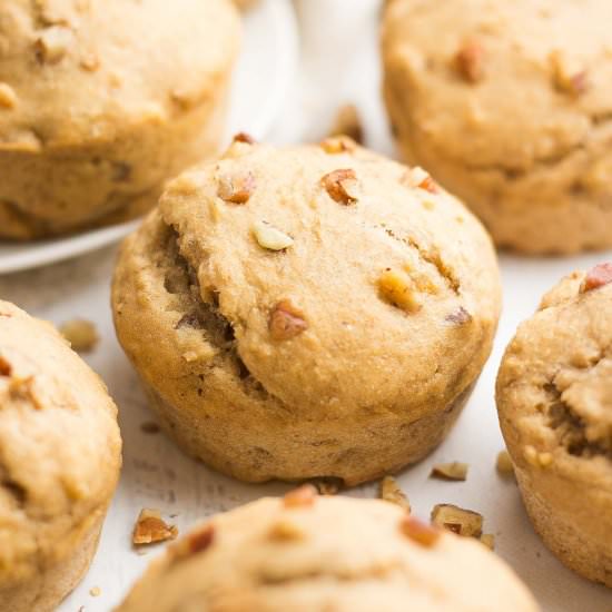 Ultimate Healthy Banana Nut Muffins