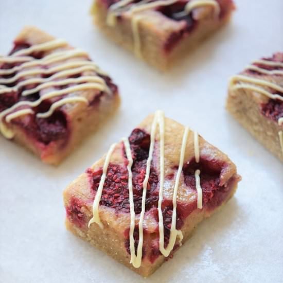 White Chocolate Raspberry Bars