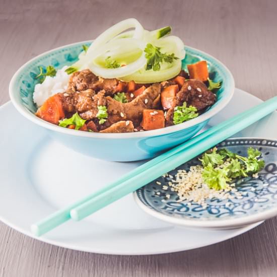Slow cooker Mongolian beef