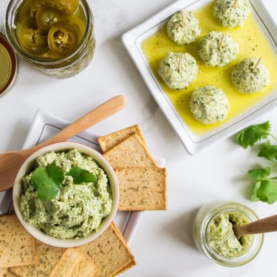 Mean Green Goat Cheese