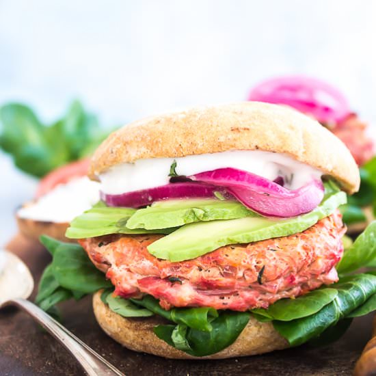Veggie Packed Turkey Burgers