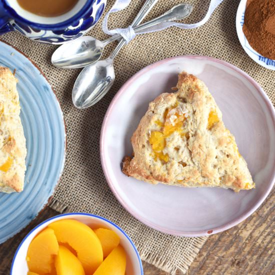 Peach Perfection Vegan Scones