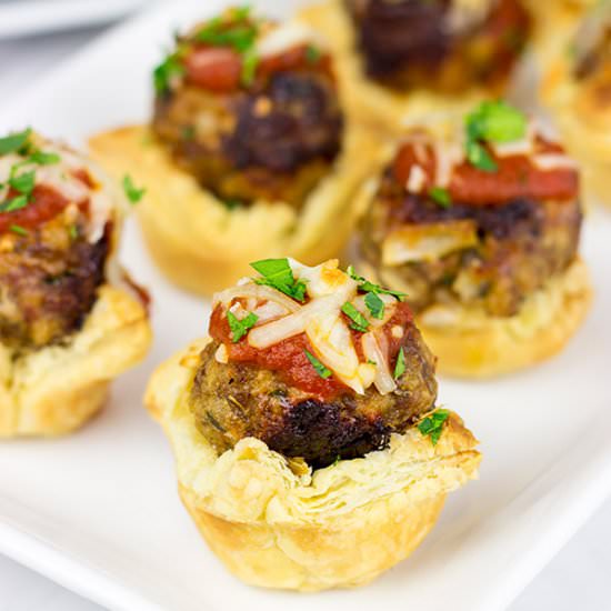 Italian Meatball Tartlets