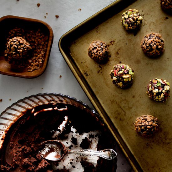 Chocolate Orange Toffee Truffles