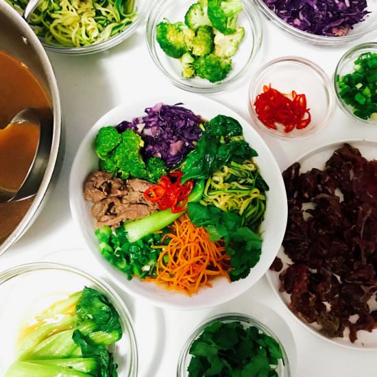 “Pho” Style Soup w/ Sliced Beef