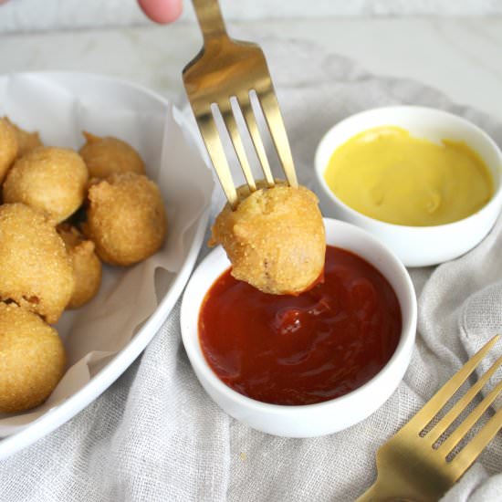 Vegan Corn Dog Bites