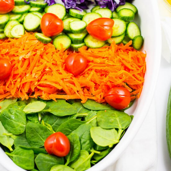 Spinach and Red Cabbage Salad