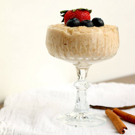 Healthier Rice Pudding