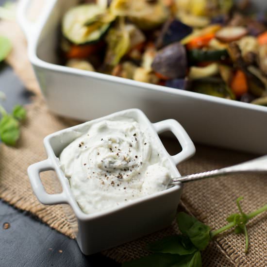 Roasted Veggies with Goat Cheese