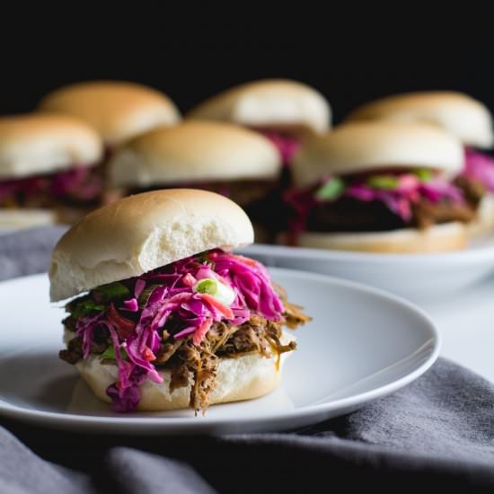 Coffee Rubbed Pulled Pork Sliders
