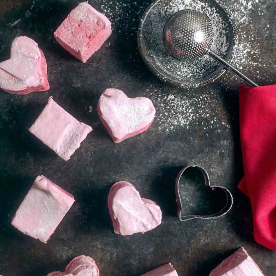 Raspberry Hibiscus Marshmallows