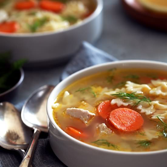 Lemon Dill Chicken Noodle Soup