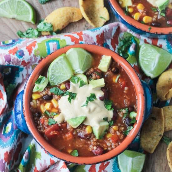 Meatless Taco Chili